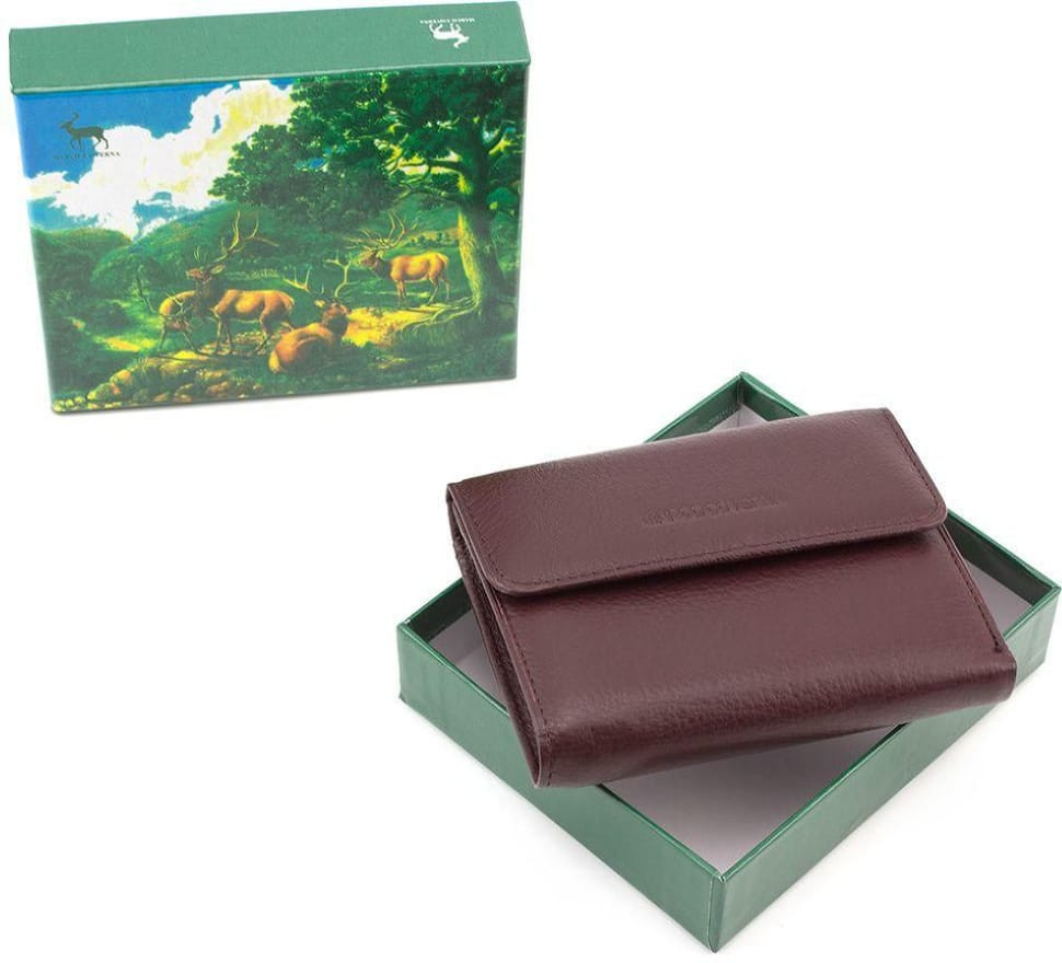 Women's Brown Leather Wallet Marco Coverna 2047A-8