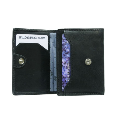 Leather wallet Nevada 3810+RFID nero black