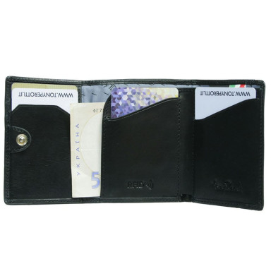 Leather wallet Nevada 3810+RFID nero black