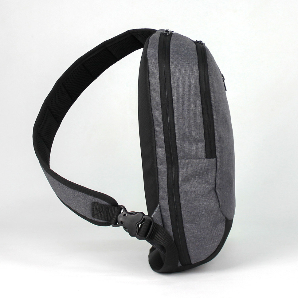 Слінг рюкзак WING сірий від MAD born to win™