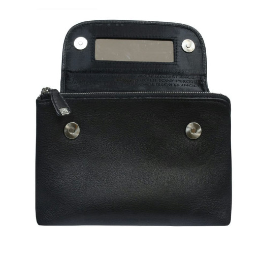 Косметичка шкіряна Contatto 2027 чорний