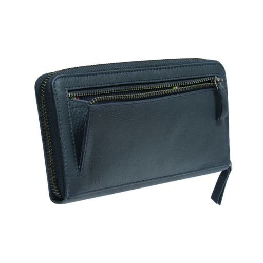 Шкіряне портмоне Timone 11059 navy синій