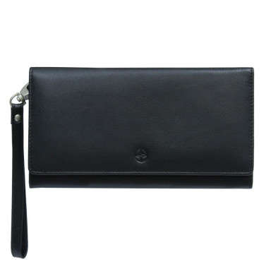 Leather wallet Cortina 5066 nero black