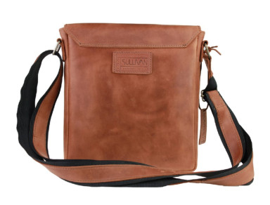Men's leather shoulder bag SULLIVAN 35483(30) light brown