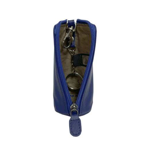 Ключниця шкіряна New Rainbow 4025 bluette синій