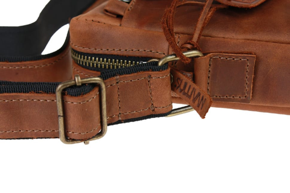 Men's leather shoulder bag SULLIVAN 354148(27) light brown