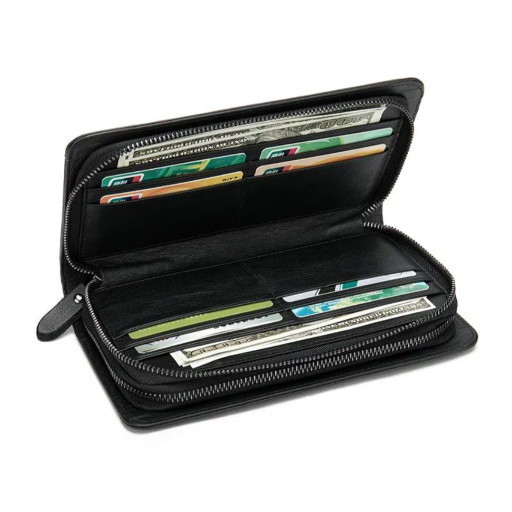 Мужской клатч кожаный bx9013A в черном цвете