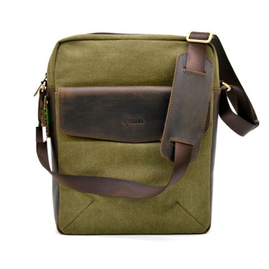 Men's bag, mix of canvas + leather RH-1810-4lx brand TARWA