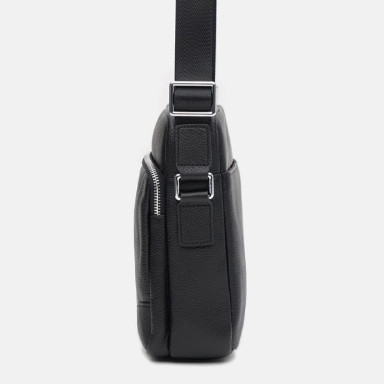 Мужская кожаная сумка Ricco Grande K16615B-black