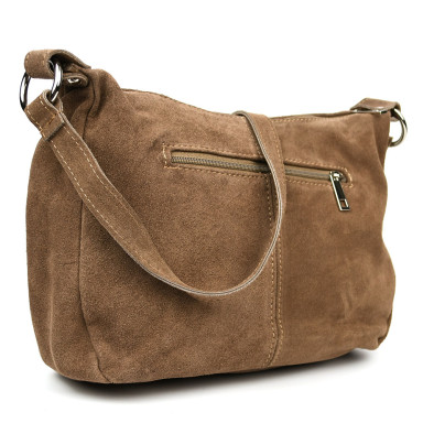 Suede womens messenger bag Italy Florence fz382328_taup taup