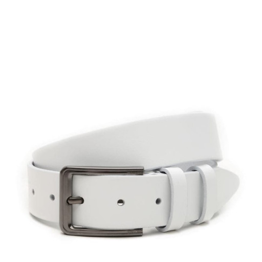 Чоловічий шкіряний ремінь V1115GX36-white