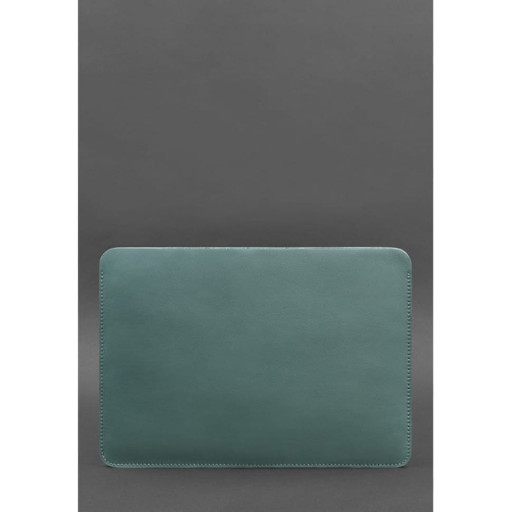 Чохол із натуральної шкіри для MacBook 13 дюйм Бірюзовий