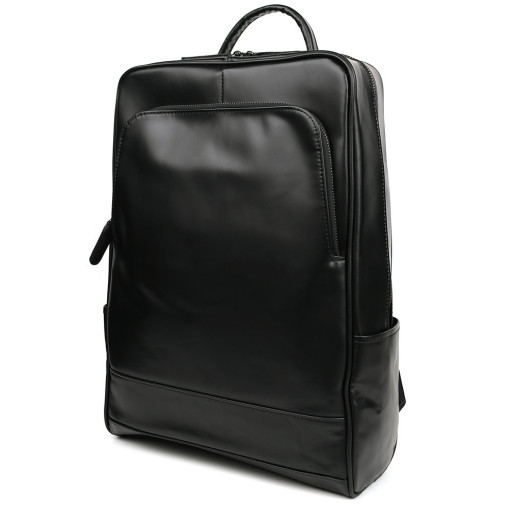 Рюкзак з натуральної шкіри bx050a фірми Bexhill чорний гладкий