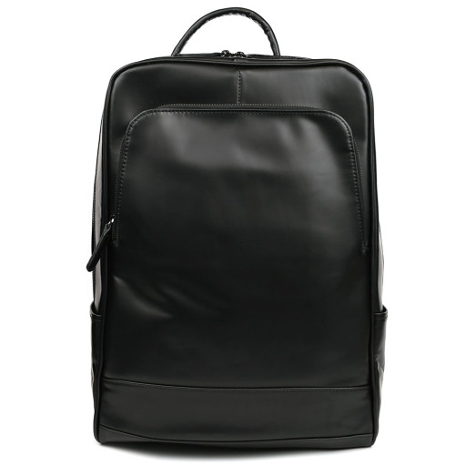 Рюкзак з натуральної шкіри bx050a фірми Bexhill чорний гладкий