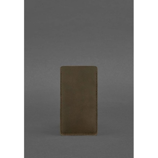 Шкіряний чохол для iPhone 13 Темно-коричневий Crazy Horse