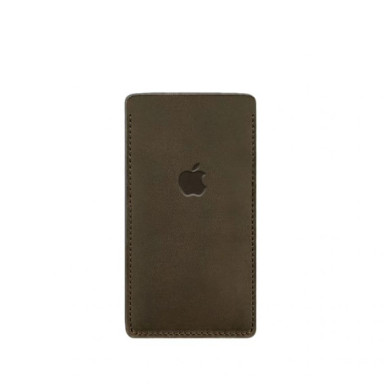 Кожаный чехол для iPhone 13 Темно-коричневый Crazy Horse