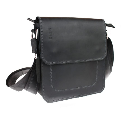 Сумка чоловіча шкіряна на плече SULLIVAN 354-113(30) чорна