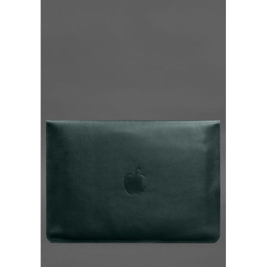 Leather Magnetic Sleeve Case for MacBook Pro 15 (2023) Green