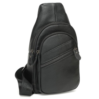 Men's leather backpack Keizer K11808-black