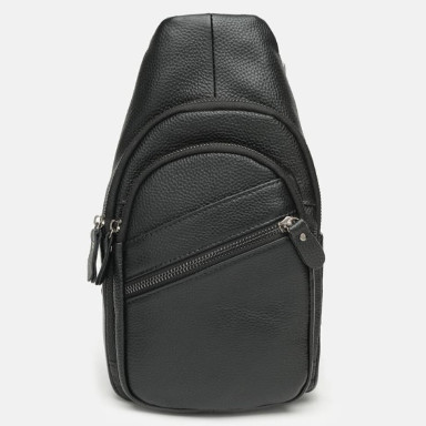 Men's leather backpack Keizer K11808-black