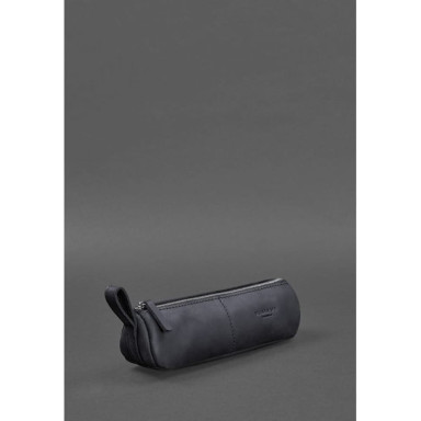 Leather case-case (glass case) 4.0 Dark blue Crazy Horse