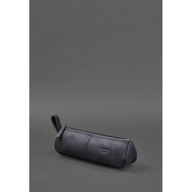 Leather case-case (glass case) 4.0 Dark blue Crazy Horse