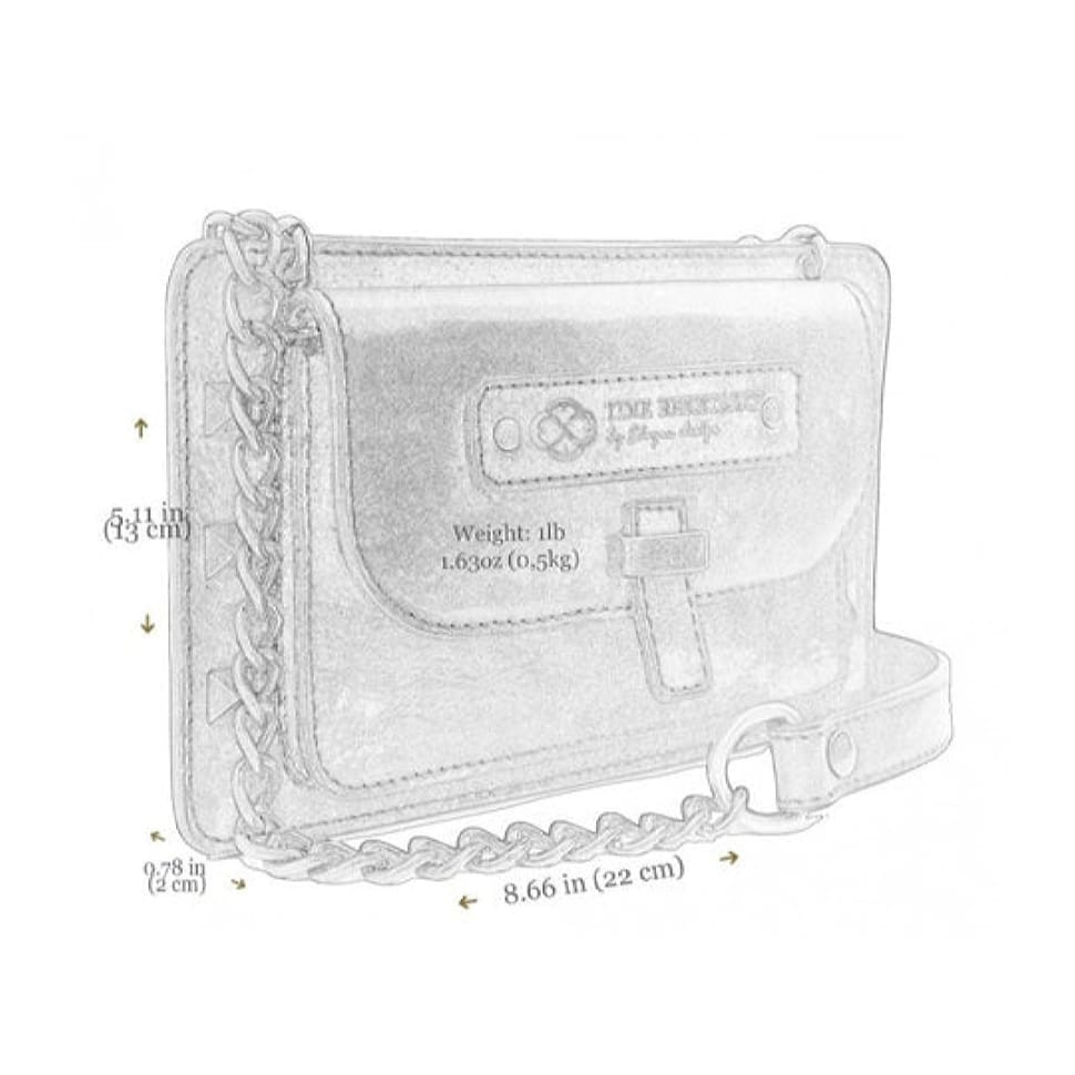 Жіночий шкіряний клатч кроссбоді - Little Women - чорний Time Resistance 5211301