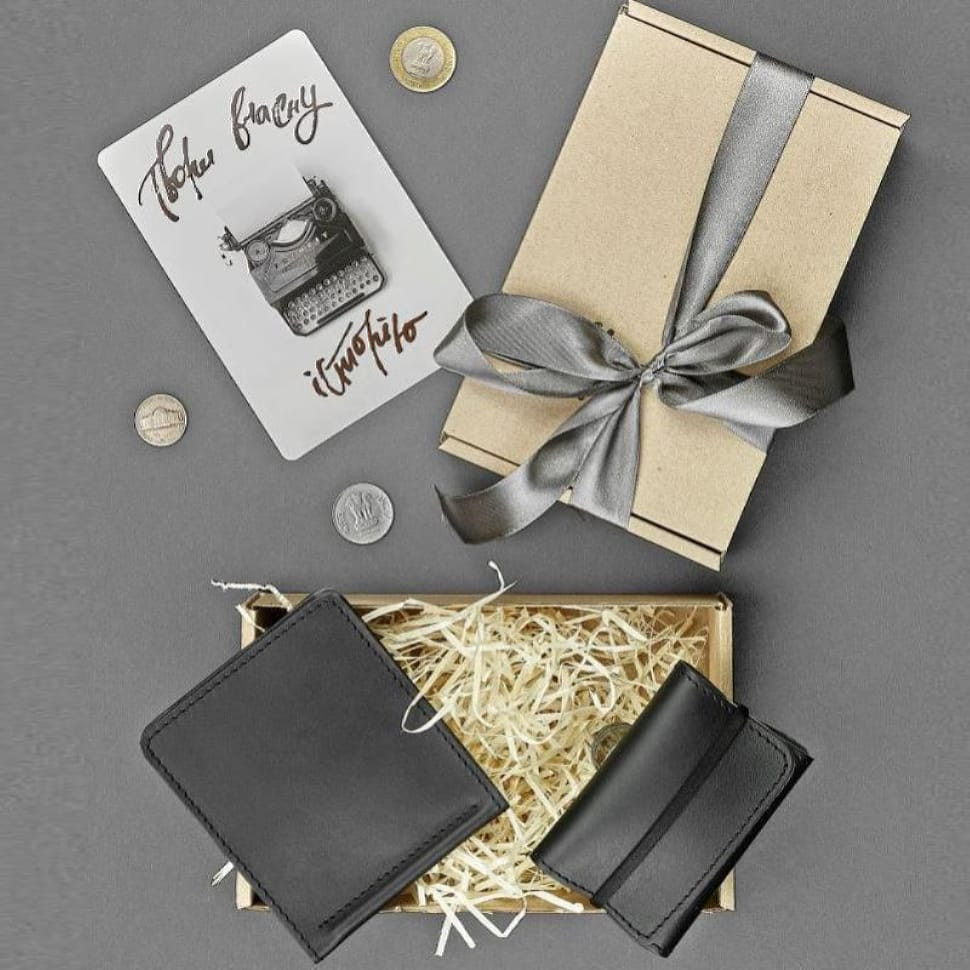 Чоловік подарунковий набір шкіряних аксесуарів Сан-Франциско