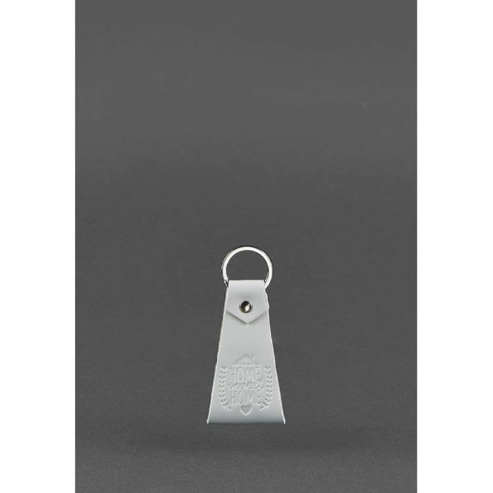 Шкіряний сірий брелок-петля