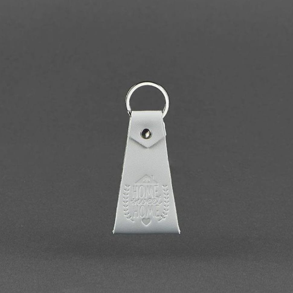 Шкіряний сірий брелок-петля