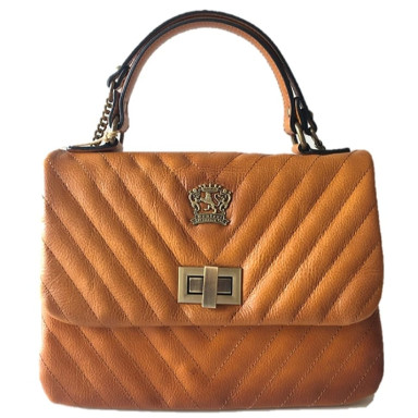 Pratesi BCO310/V - Pian di Melosa B310X Lady Bag in cow leather Pian di Melosa B310/V COGNAC