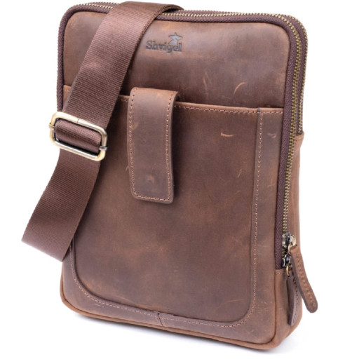 Спортивна сумка текстильна Vintage 20640 Чорна