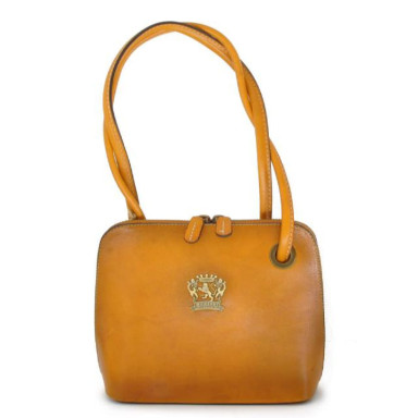 Pratesi BSE468 - Roccastrada Woman Bag in cow leather Bruce Mustard