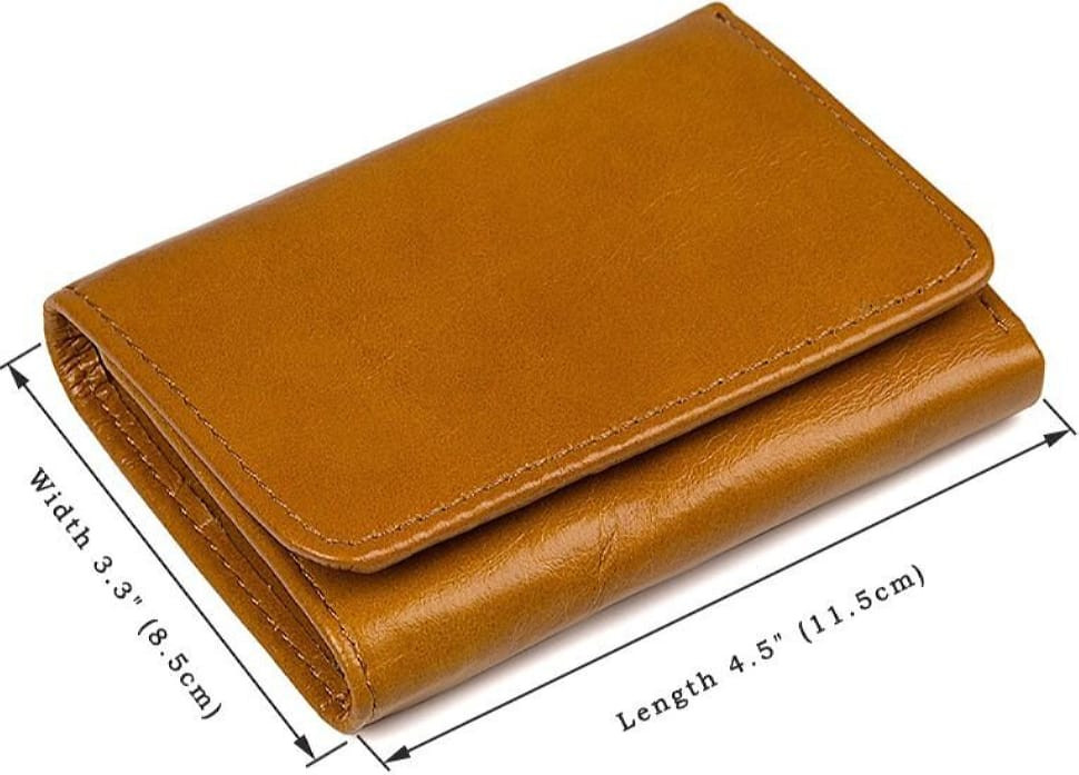 Гаманець Vintage 14597 шкіряний Рудий