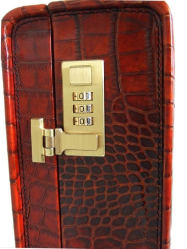 Pratesi KCO317/10D - Machiavelli Big King Attach Case 48H in cow leather King Cognac