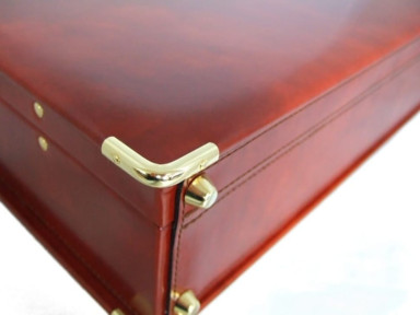 Pratesi KCO317/10D - Machiavelli Big King Attach Case 48H in cow leather King Cognac