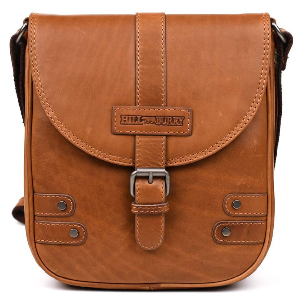 Cool leather men's shoulder bag HILL BURRY 3100
