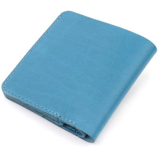 Шкіряне вінтажне портмоне Shvigel 16605 Синій