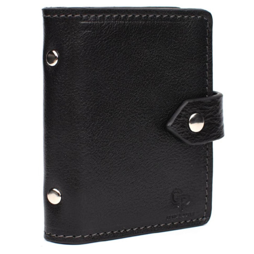 Кардхолдер CardCase чорна шкіра Grande Pelle 311410