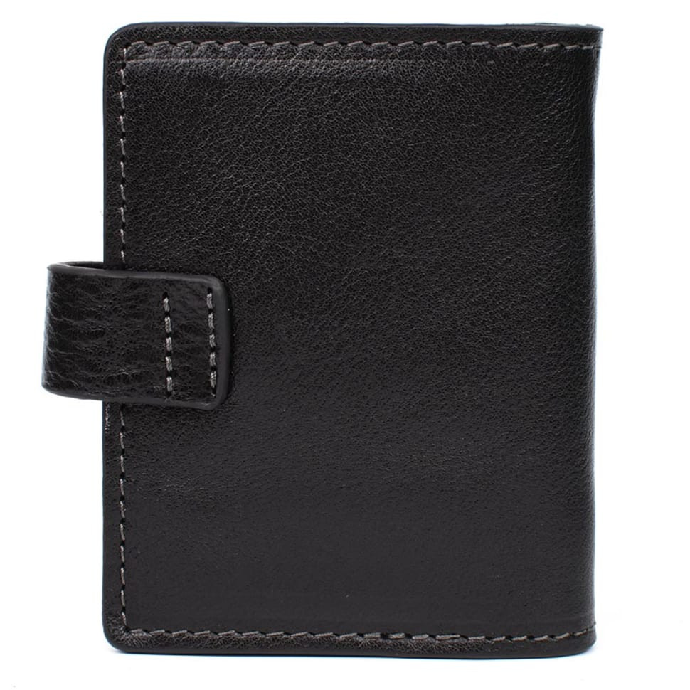Кардхолдер CardCase чорна шкіра Grande Pelle 311410