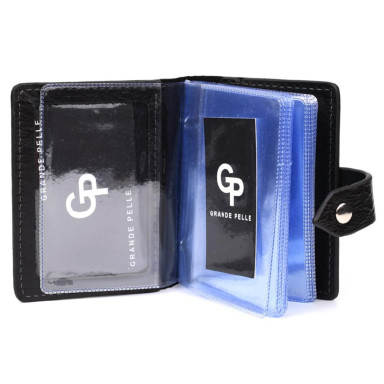 Кардхолдер CardCase черная кожа Grande Pelle 311410