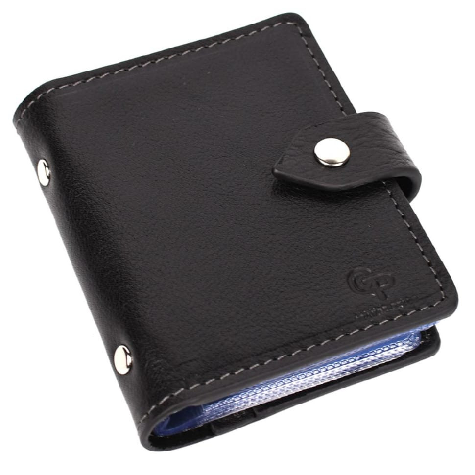 Кардхолдер CardCase чорна шкіра Grande Pelle 311410