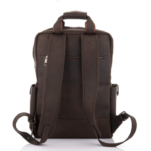 Брутальний чоловічий рюкзак з кишенями з кінської шкіри Newery N3081KC