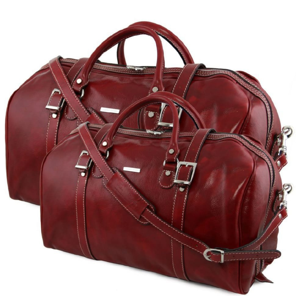 Набір дорожніх шкіряних сумок Tuscany Leather Berlin TL14175