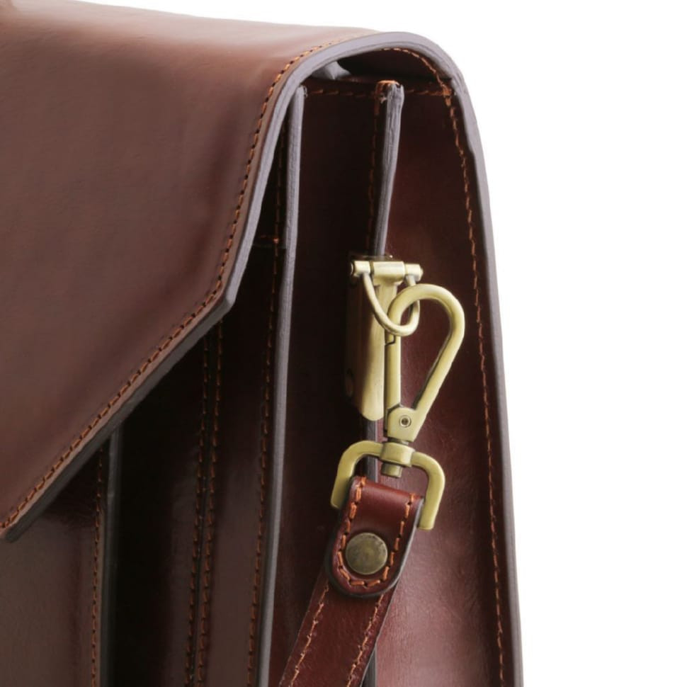 Roma Кожаный портфель на 3 отделения Tuscany TL141349