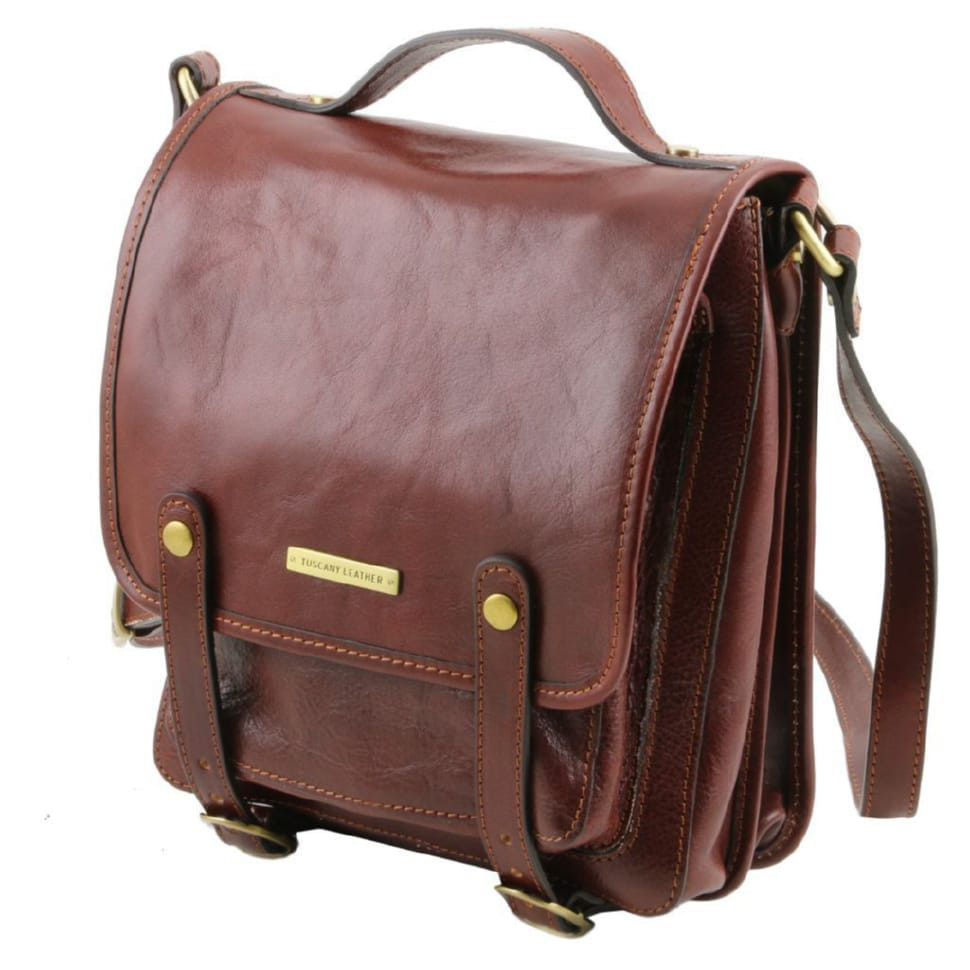 Daniel шкіряна сумка через плече з ручкою TL141304