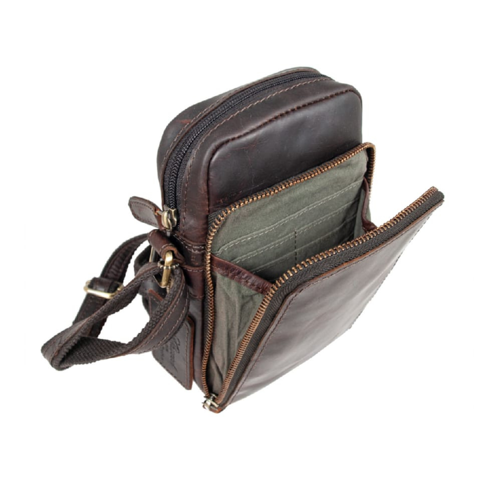 Cумка чоловіча Ashwood K41 Brown (Коричневий)