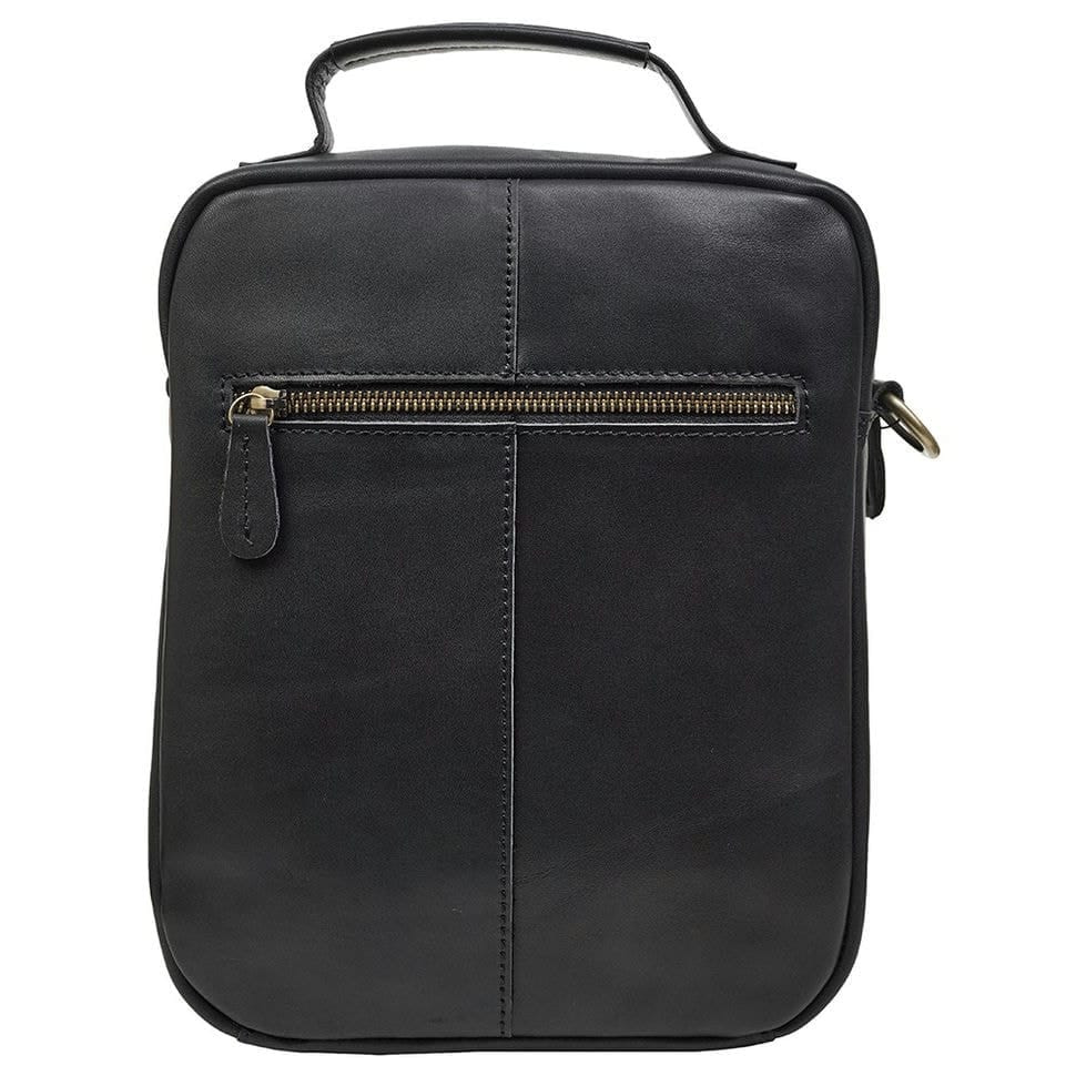 Чоловіча шкіряна сумка через плече BUFFALO BAGS M3552A чорна