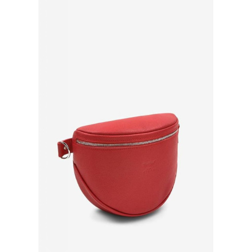 Шкіряна сумка поясна-кроссбоді Vacation червона флотар