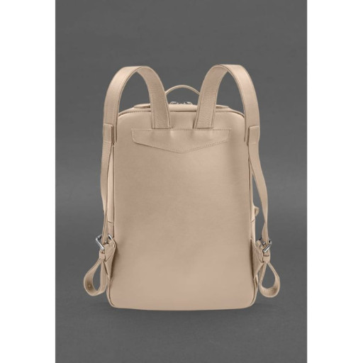 Шкіряний рюкзак на блискавці Cooper maxi світло-коричневий